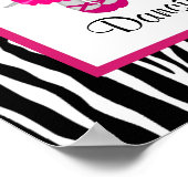 Poster Tu Tu Cute Ballerina Art Print Monkey Zebra (Coin)