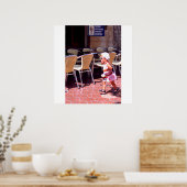 Poster Tu vas fille, Barcelone, Espagne (Cuisine)