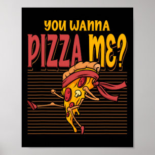 Poster Tu Veux Une Pizza Mon Style De Combat Karaté Mma T