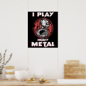 Poster Tuba Cadeaux Lourds Métal Marching Band Sousaphone (Cuisine)