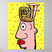 Poster Tuba Head (Devant)