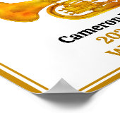 Poster Tuba Player High School Band Gold Personalized (Coin)