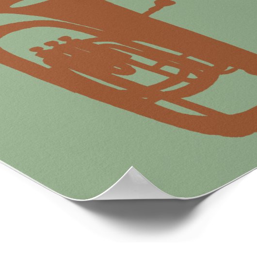 Poster Tuba Pop Art (Coin)