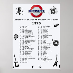Poster Tube de Piccadilly - 1975