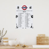 Poster Tube de Piccadilly - 1977 (Cuisine)