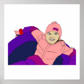 Poster Tubes à neige pour fille (Devant)