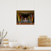 Poster Tubes d'orgue aux couleurs vives (Cuisine)