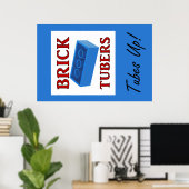 Poster Tubes Tubes en briques (Bureau à domicile)