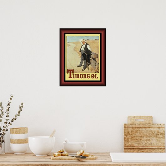 Poster Tuborg ~ The Thirstman ~ Erik Henningsen ~ (Cuisine)