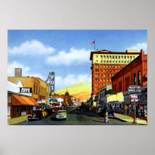 Poster Tucson Arizona à la rue du congrès