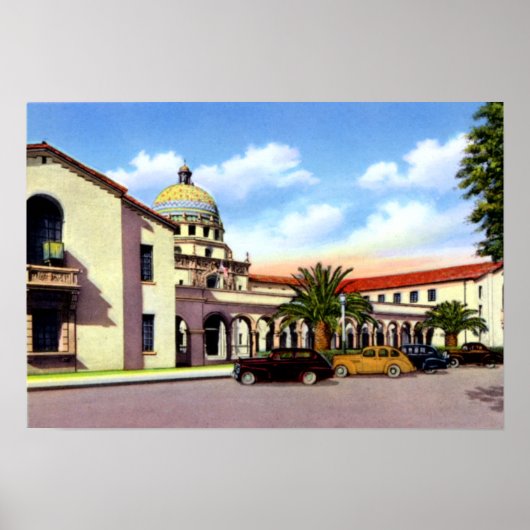 Poster Tucson Arizona Pima County Courthouse (Devant)