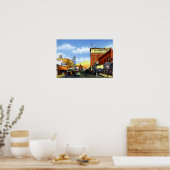 Poster Tucson Arizona sur Congress Street (Cuisine)