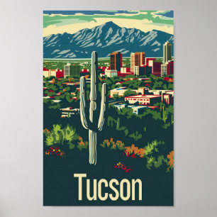 Poster Tucson Arizona USA célèbre Travel Place