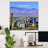 Poster Tucson, Arizona vue pittoresque, (Bureau à domicile)