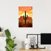 Poster Tucson vintage (Bureau à domicile)