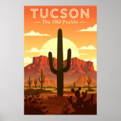 Poster Tucson vintage (Devant)