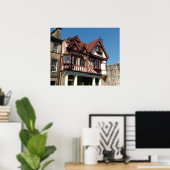 Poster Tudor oak frame building, Edinburgh, Scotland (Bureau à domicile)