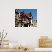 Poster Tudor oak frame building, Edinburgh, Scotland (Cuisine)