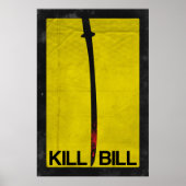 Poster Tuer Bill minimaliste (Devant)