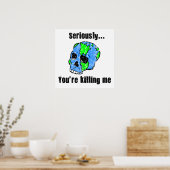 Poster Tuer l'affiche de la Terre (Cuisine)