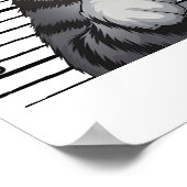 Poster Tueur d'arbre de Noël Funny Chat (Coin)