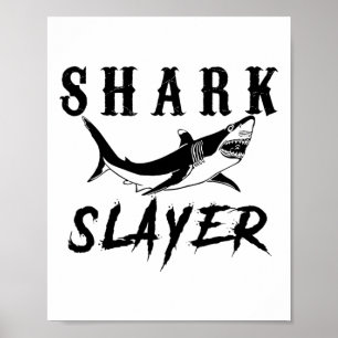 Poster Tueur de requins pêche au requin et pêcheurs en ea