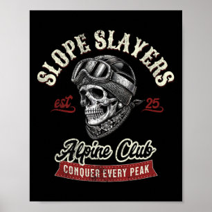 Poster Tueurs de pentes Ski Freestyle Skieurs Aventures d