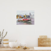 Poster Tug rouge passant St. Pauls 1996 (Cuisine)