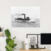 Poster Tugboat William Sprague, fin du XIXe siècle (Bureau à domicile)