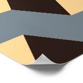 Poster tuile géométrique sans soudure avec escaliers cube (Coin)