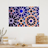 Poster Tuile mauresque, L'Alhambra, Espagne (Cuisine)