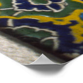 Poster Tuile mauresque, L'Alhambra, Grenade, Espagne (Coin)