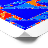 Poster tuiles fractales truchet (Coin)