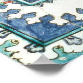 Poster Tuiles Iznik avec une représentation de La Mecque (Coin)