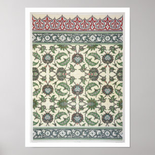 Poster Tuiles murales de la mosquée de Cheykhoun, de 'Ara