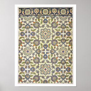 Poster Tuiles murales de Qasr Rodouan, de 'L'art arabe vu