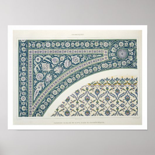 Poster Tuiles murales de Sibyl D'Abd-El-Rahman Kyahya, de (Devant)