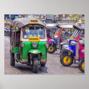 Poster Tuk tuk de Bangkok