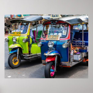 Poster Tuk tuk de Bangkok
