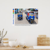 Poster Tuk-tuk de Bangkok, Thaïlande (Cuisine)