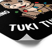 Poster Tuki Tuki Santa Hat Spanish Mexican Christmas Swea (Coin)