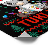 Poster Tuki Tuki Santa Hat Spanish Mexican Christmas Swea (Coin)