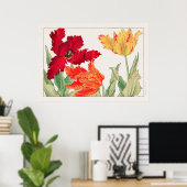 Poster Tulide perroquet, Floral (Bureau à domicile)