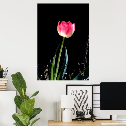 Poster Tuliforme de printemps (Bureau à domicile)