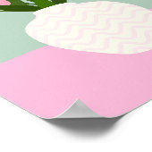 Poster Tulip Arrangement Vase Florale Rose et Vert (Coin)