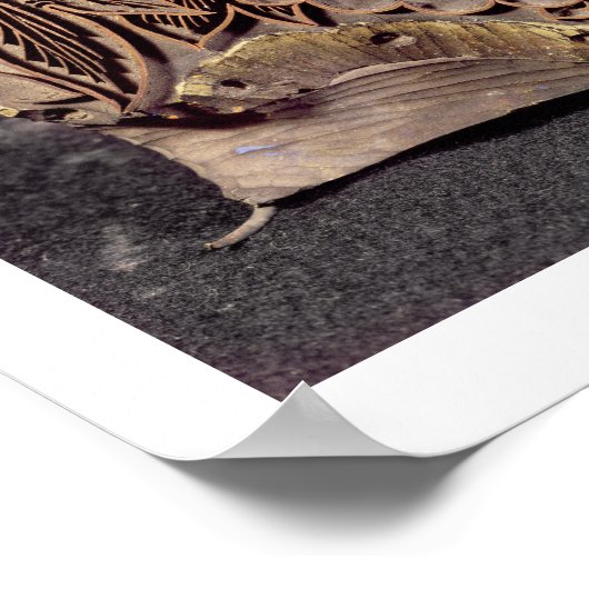 Poster Tulip design printing block, 1875 (Coin)