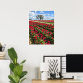 Poster Tulip Field with Kite (Bureau à domicile)