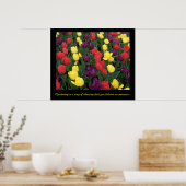 Poster Tulip Rainbow (Cuisine)