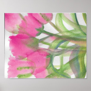 POSTER TULIP ROSE