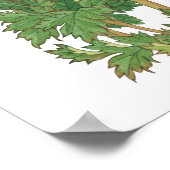 Poster Tulip rose, art japonais vintage (Coin)